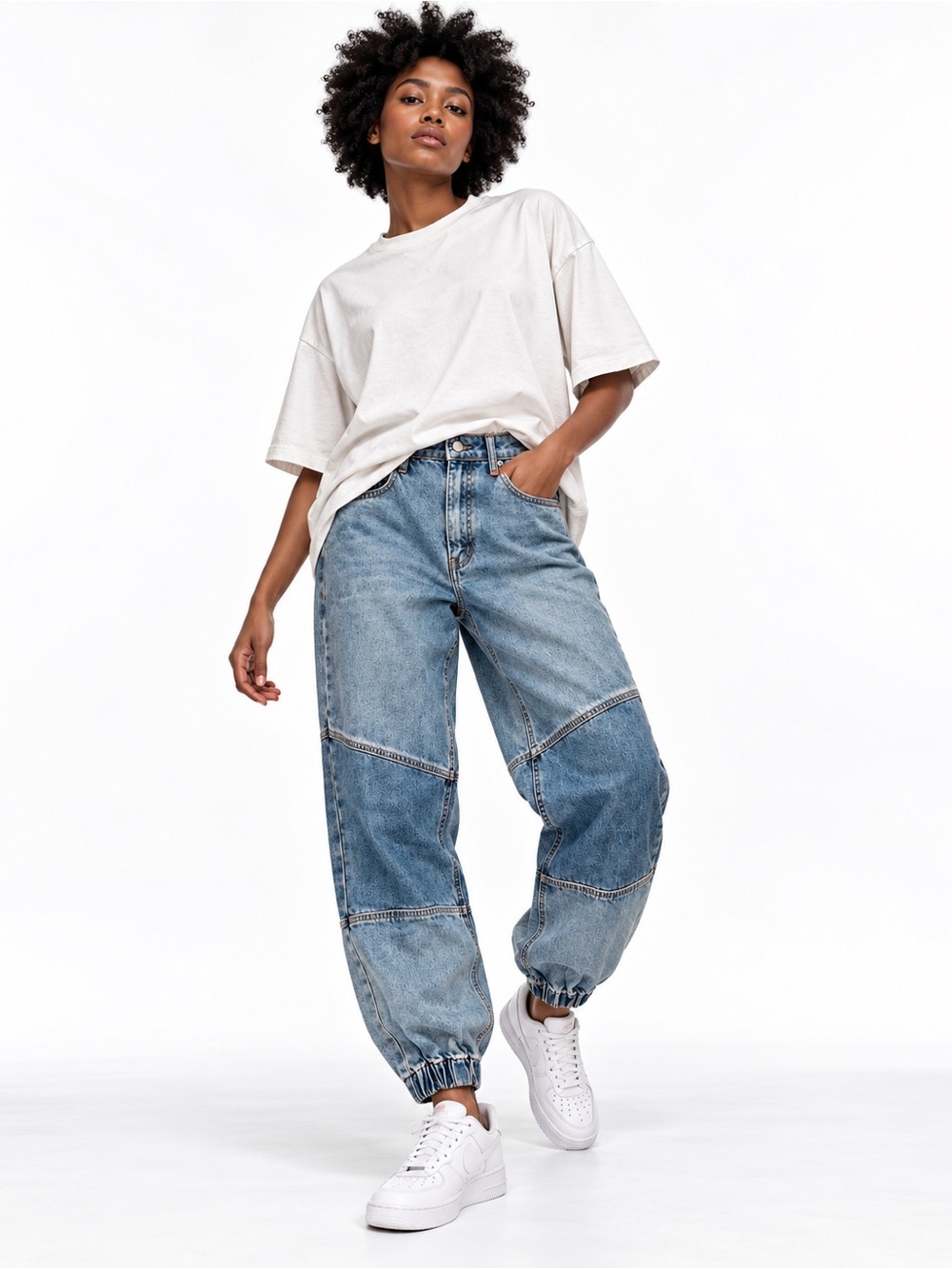 BDG Two Tone Balloon Jogger Jeans